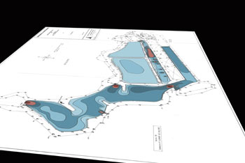 Surimpression of bathymetric and topographic survey of CULTIMAR. Final document.